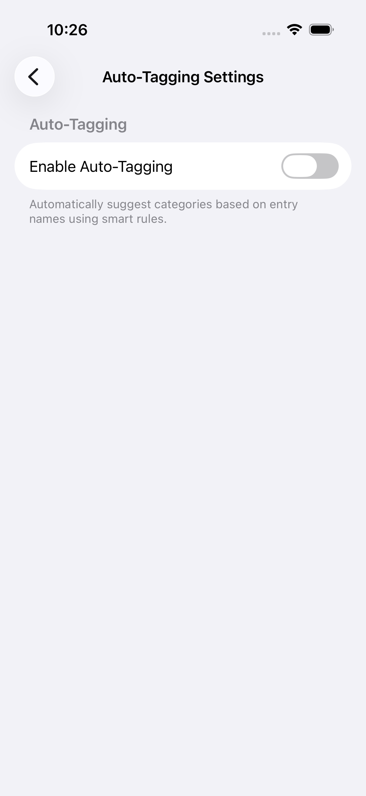 NLP auto-tagging suggestions