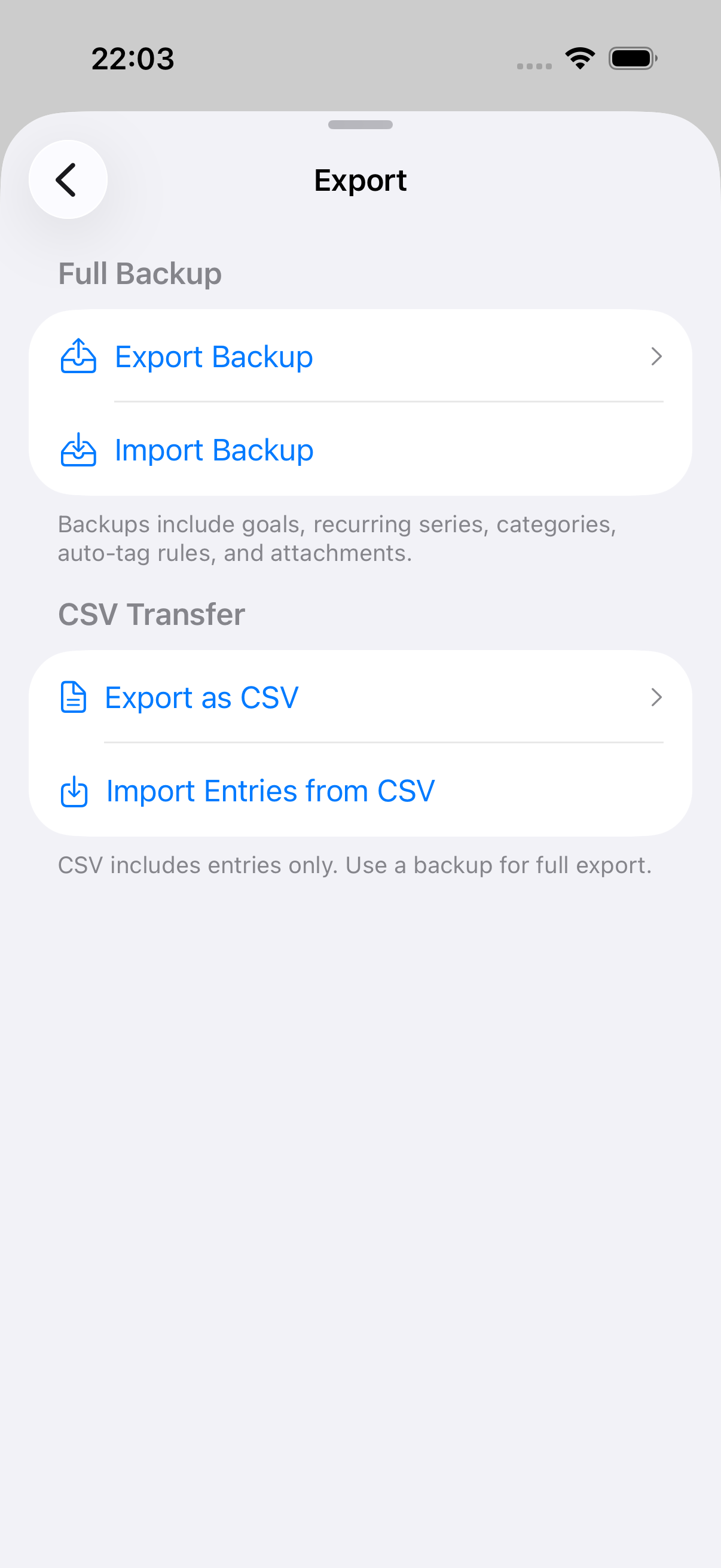 Plan backup and restore